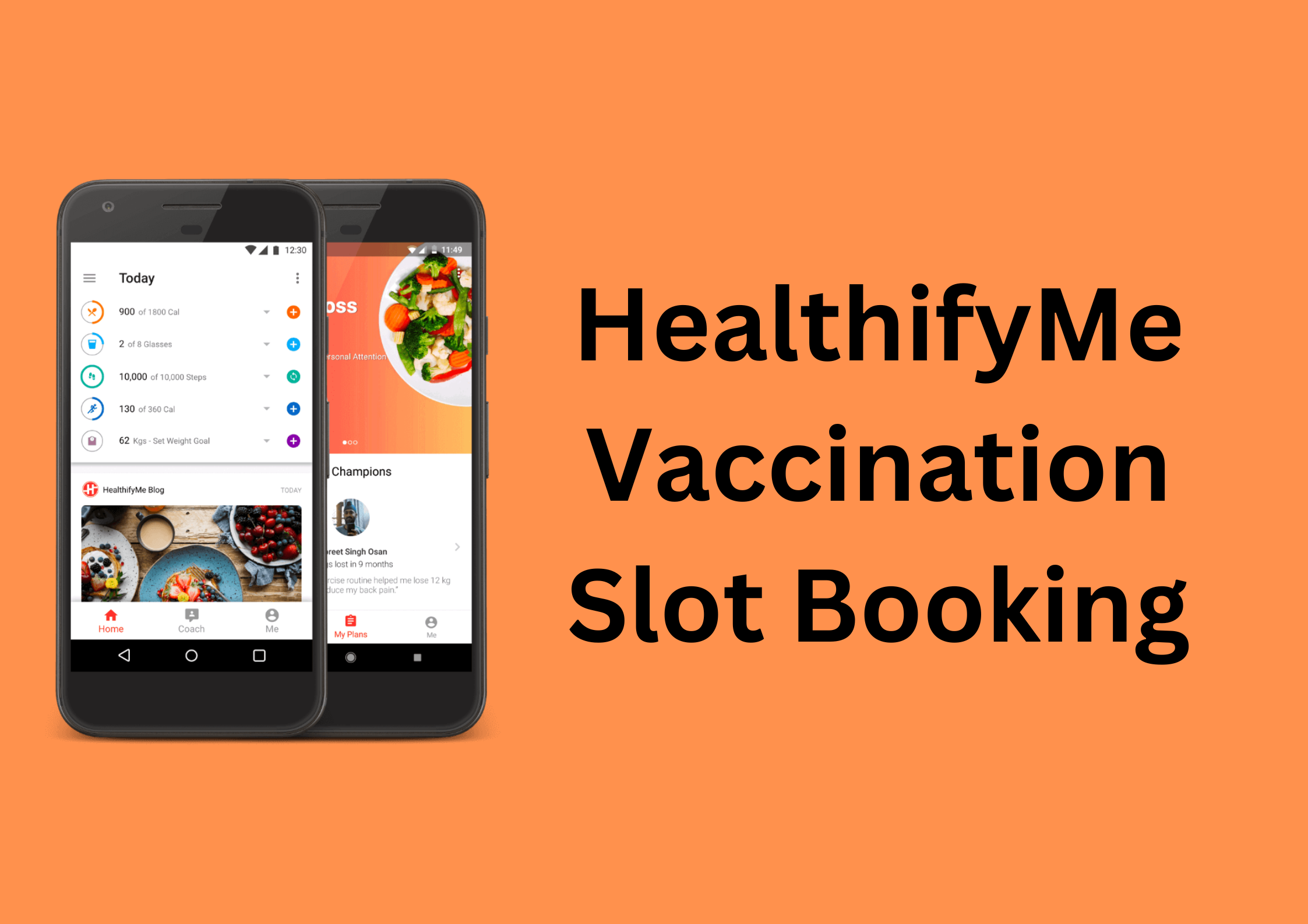 HealthifyMe vaccination Slot Booking HealthifyMe vaccination Slot Booking