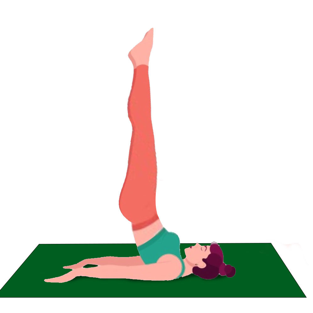 हलासन step 1