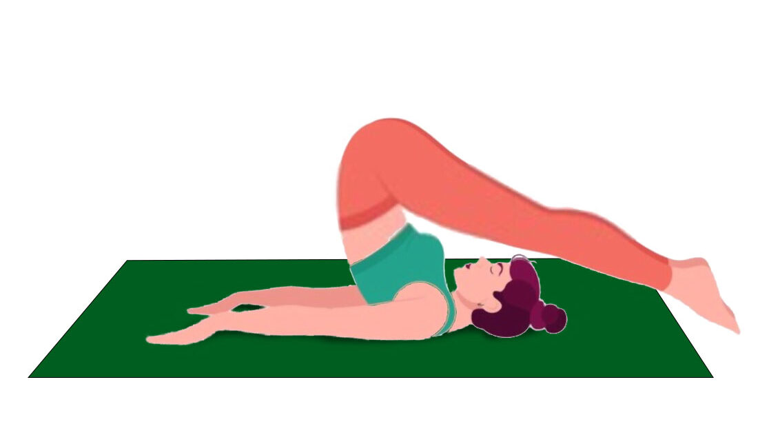 हलासन step 2